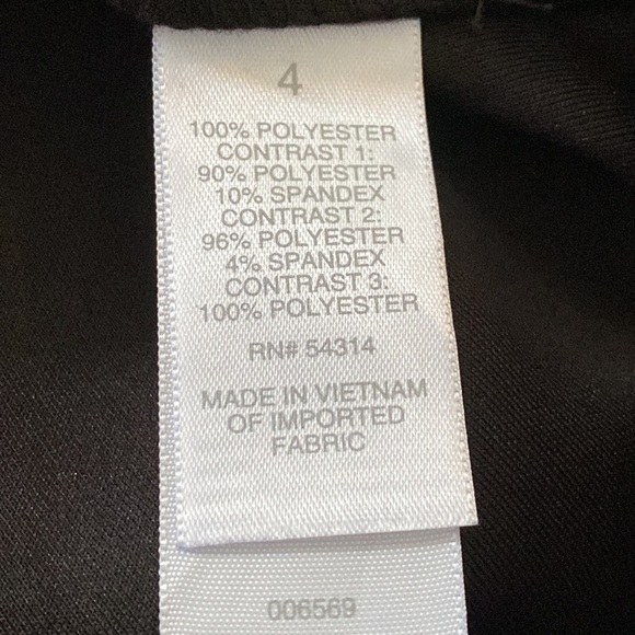 Bisou Bisou Red Black Stripe Sheer Top Slit Sleeve Layered Sheath Mini Dress 4 - Picture 7 of 8